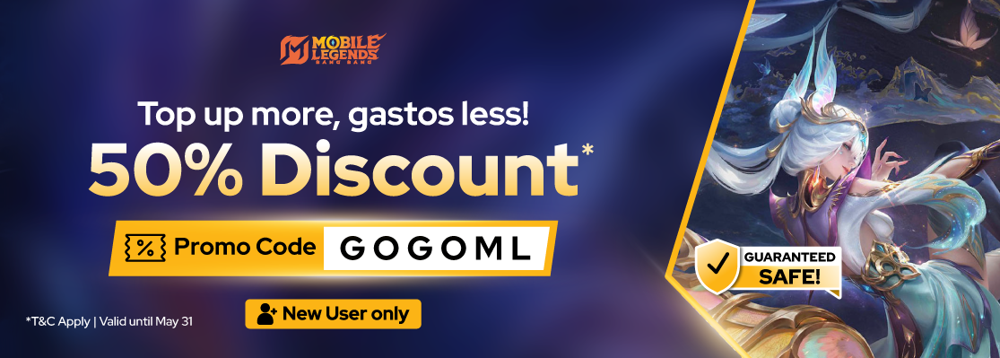 Get 50% Off on MLBB!